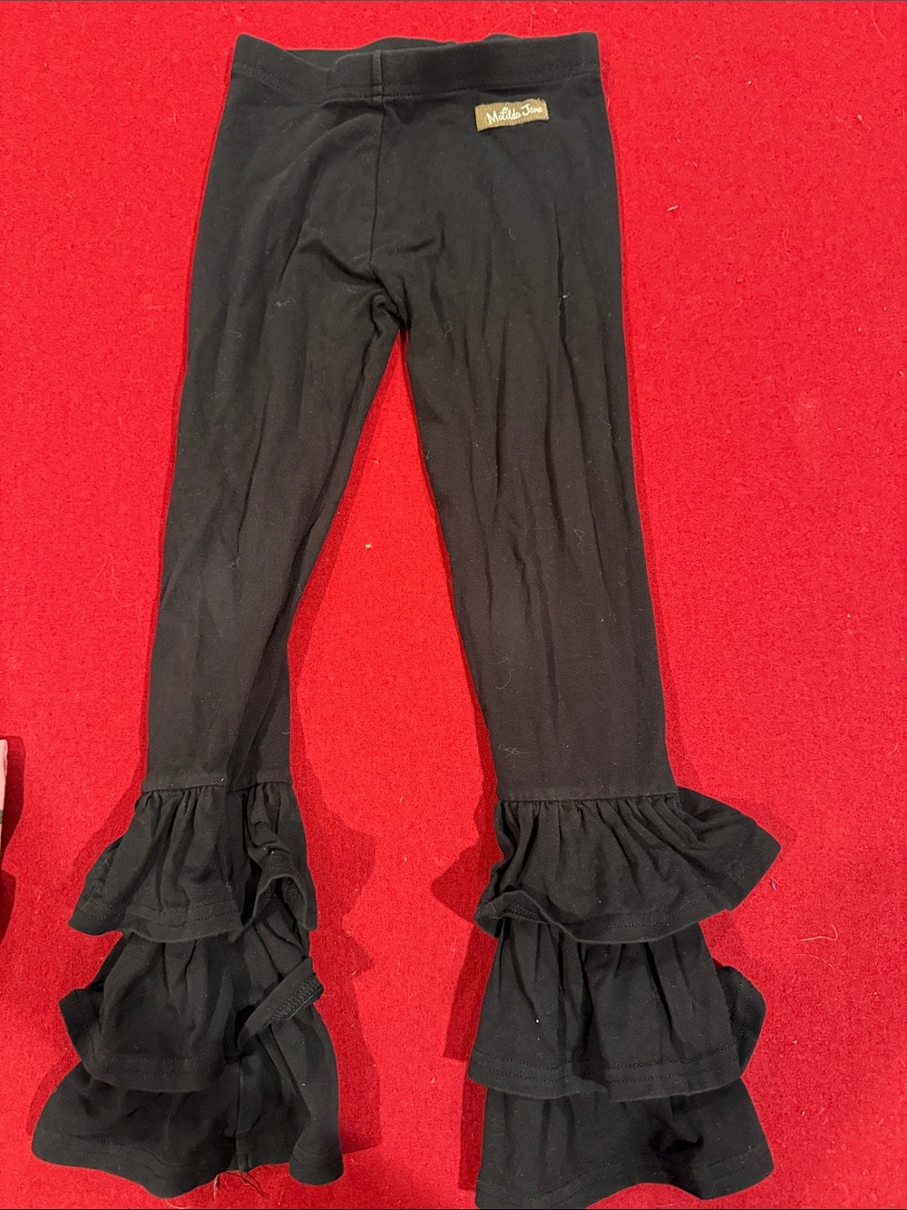 Matilda Jane Black Ruffle Hem Leggings